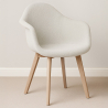 Buy Dining Chair - Boucle Upholstery - Amir  White 60617 - prices